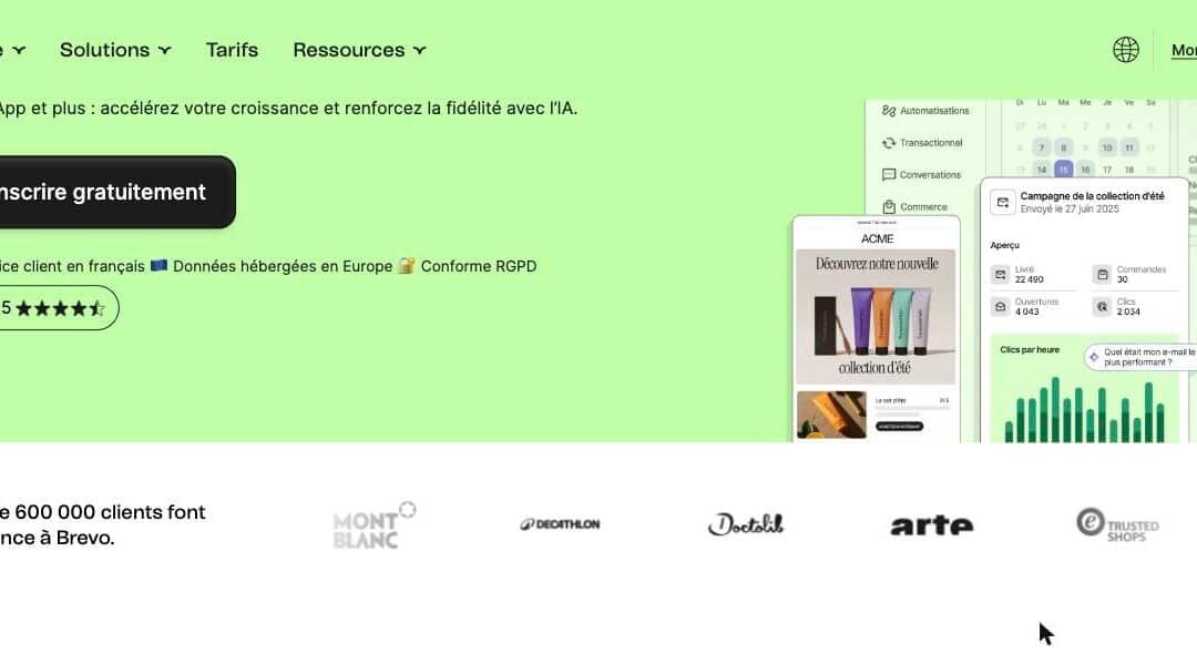 Brevo : la plateforme tout-en-un d’email marketing, CRM et automatisation